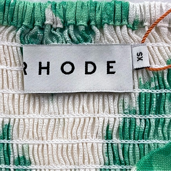 NWT RHODE Two Piece Matching Set - Toni Top / Safia Pant in Watercolor Zig Zag - Picture 6 of 12